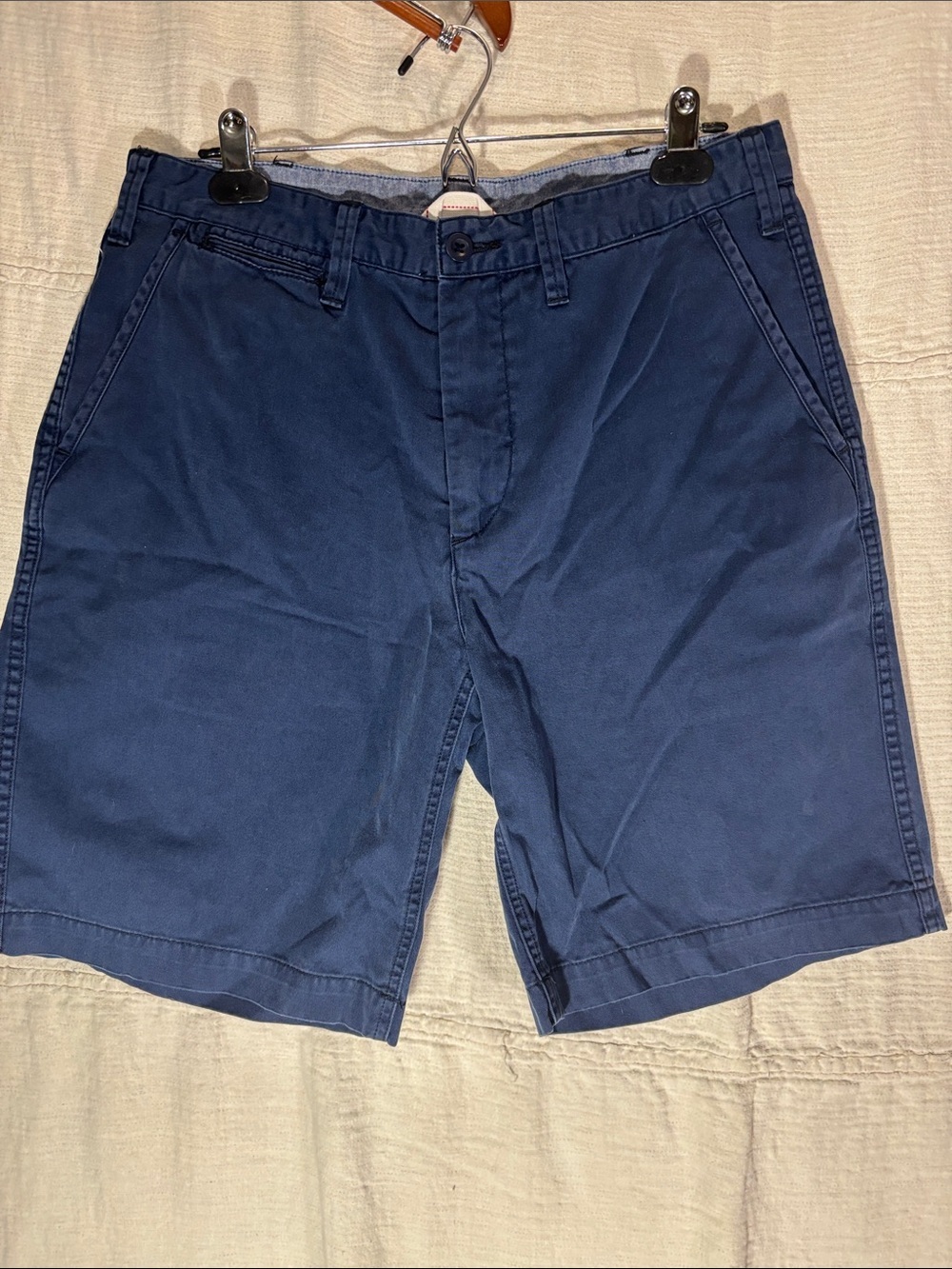 Ralph Lauren Dark Navy Flat-Front Chino Shorts